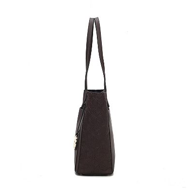 MKF Collection Leah Faux Leather Tote Bag