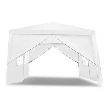Costway Wedding Tent Canopy Party 10'x20' Heavy Duty Gazebo Cater Event W/Side Walls
