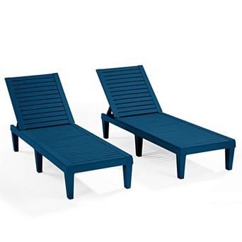 Nestl Lounge Chair Outdoor - Waterproof, Adjustable Lawn Chairs, Lightweight Patio Lounge Chair