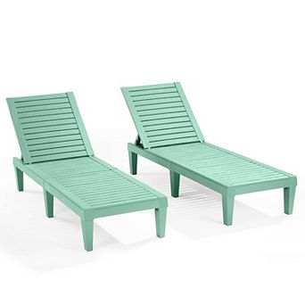 Nestl Lounge Chair Outdoor - Waterproof, Adjustable Lawn Chairs, Lightweight Patio Lounge Chair