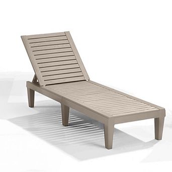 Nestl Lounge Chair Outdoor - Waterproof, Adjustable Lawn Chairs, Lightweight Patio Lounge Chair
