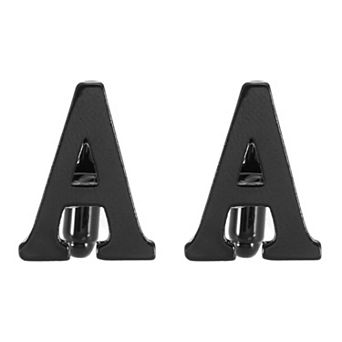1 Pair Initial Cufflinks, Classic Alphabet Letter A-Z Men Cuff Links with Gift Box for Wedding Party