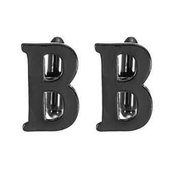 1 Pair Initial Cufflinks, Classic Alphabet Letter A-Z Men Cuff Links with Gift Box for Wedding Party