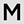 Black Letter M