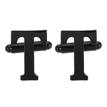 1 Pair Initial Cufflinks, Classic Alphabet Letter A-Z Men Cuff Links with Gift Box for Wedding Party