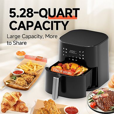 Air Fryer 8-in-1 with 5 QT Capacity