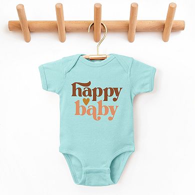 Boho Happy Baby - Infant Short Sleeve Graphic Bodysuit