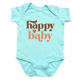Boho Happy Baby - Infant Short Sleeve Graphic Bodysuit