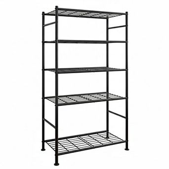 5 tier Heavy Duty Metal Storage Shelving Unit With Leveling Feet For Garage Pantry Kitchen