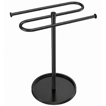 Stainless Steel S Shape Free Standing Towel Holder Stand For Bathroom Kitchen