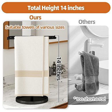 Stainless Steel S Shape Free Standing Towel Holder Stand For Bathroom Kitchen