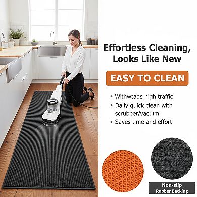 Commercial Grade Non Slip Indoor Outdoor Runner Rug Easy Clean Cuttable