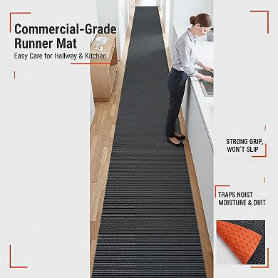 Commercial Grade Non Slip Indoor Outdoor Runner Rug Easy Clean Cuttable