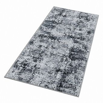 Washable Non Slip Runner Rug Soft Low Pile Easy Clean High Traffic Floor Mat