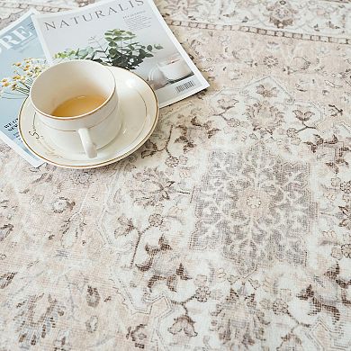 Washable Hallway Runner Rug Non Slip Stain Resistant Farmhouse Floor Mat