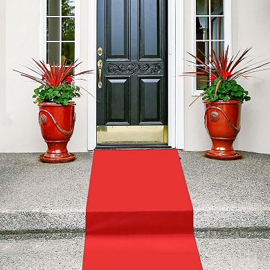 Red Carpet Runner Rug With Carpet Tape For Wedding Party Holiday Events