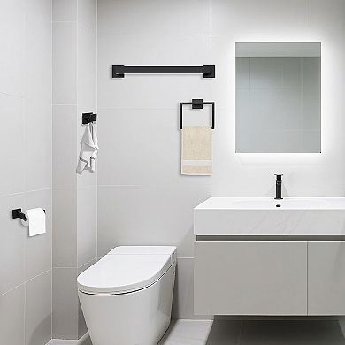 5 Piece Bathroom Hardware Set SUS304 Stainless Steel Wall Mounted Bath Accessories