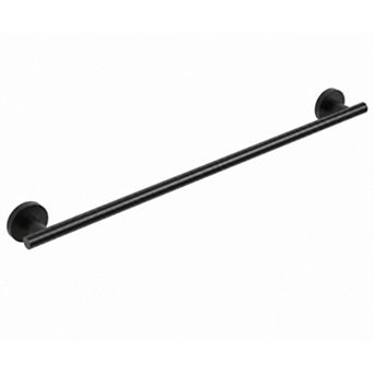 Matte Black 24 Inch Towel Bar Thickened SUS304 Stainless Steel Wall Mount Bathroom Rack