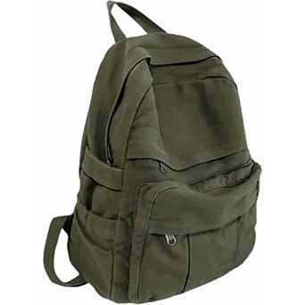 Retro Aesthetic Canvas Backpack For Men Women School Travel Laptop Bag