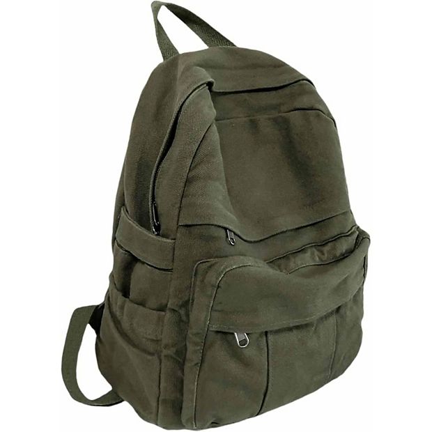 Retro Aesthetic Canvas Backpack For Men Women School Travel 