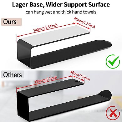 Strong Adhesive Wall Mounted Hand Towel Holder 2 Pack For Bathroom Kitchen RV