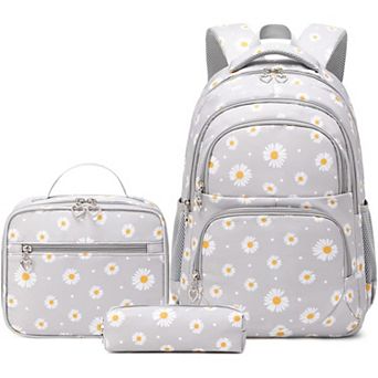 3 Print 3 Pack Elementary Backpack Lunch Box Set Waterproof Nylon School Bag