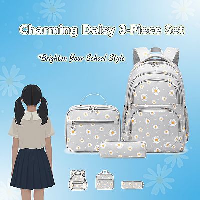Everyday Backpack and 3PCS Bag Set? COM1950s Backpack Set,Travel Backpack with Laptop  main image 4