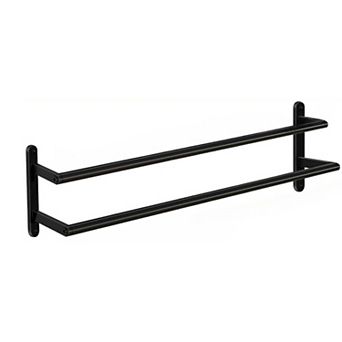 24 Inch Double Towel Bar Stainless Steel Wall Mounted Rack For Bathroom Kitchen