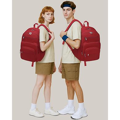 Large Teen School Backpack Laptop Compartment Multi Storage Water Resistant Travel Bag