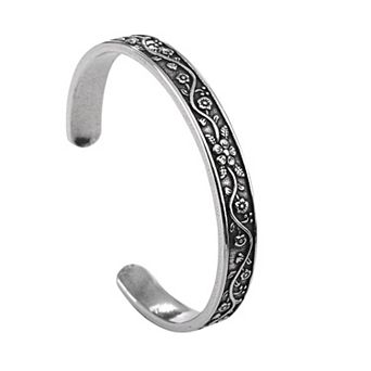 Vintage Floral Cuff Bracelet