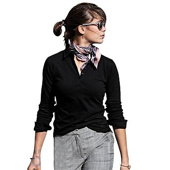 Nimbus Womens/Ladies Carlington Deluxe Long Sleeve Polo Shirt