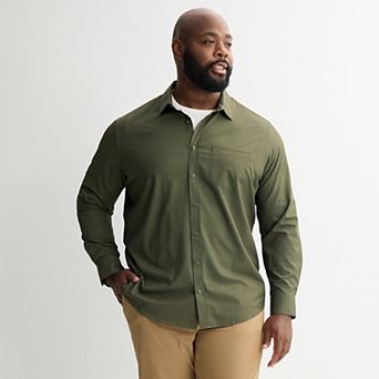 Big & Tall FLX Tech Long Sleeve Button-Down Shirt