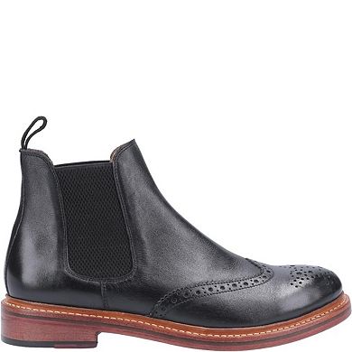 Cotwold Mens Siddington Leather Elasticated Dress Boot