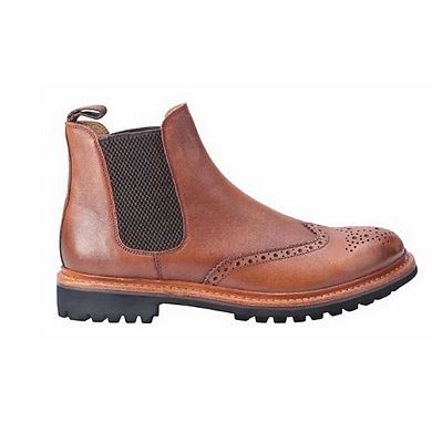 Cotswold Mens Siddington Commando Elasticated Leather Dress Boot