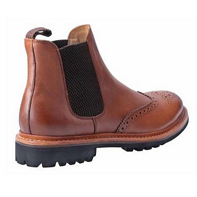 Cotswold Mens Siddington Commando Elasticated Leather Dress Boot