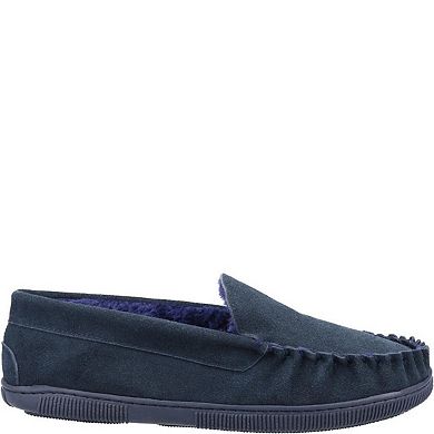 Cotswold Mens Sodbury Suede Moccasin Slippers