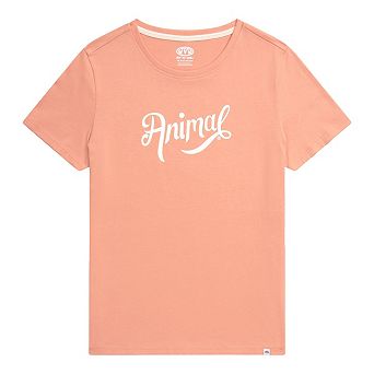 Animal Womens/Ladies Script Logo T-Shirt