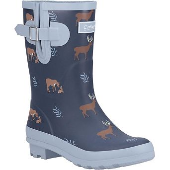 Cotswold Womens/Ladies Woodland Deer Mid Cut Wellington Boots