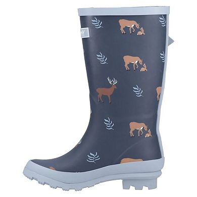 Cotswold Womens/Ladies Woodland Deer Mid Cut Wellington Boots
