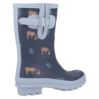 Cotswold Womens/Ladies Woodland Deer Mid Cut Wellington Boots