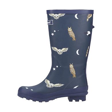 Cotswold Childrens/Kids Woodland Owl Wellington Boots