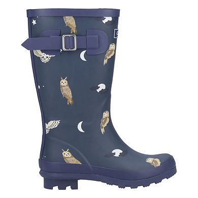 Cotswold Childrens/Kids Woodland Owl Wellington Boots
