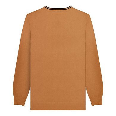 Lambretta Mens Knitted Tipped Jumper