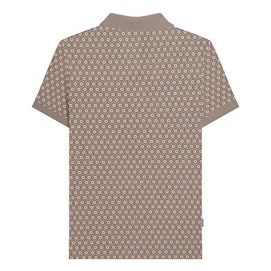 Lambretta Mens AW24 Geometric Polo Shirt