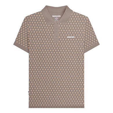 Lambretta Mens AW24 Geometric Polo Shirt