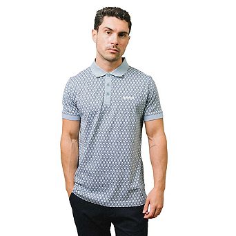 Lambretta Mens AW24 Geometric Polo Shirt
