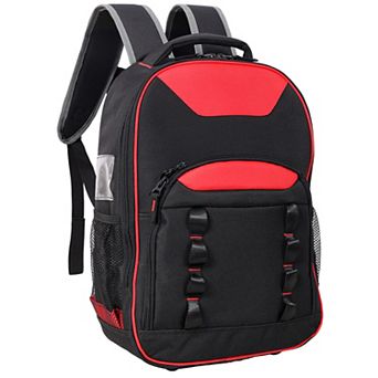 Tool Backpack, Oxford Multifunctional Tool Bag with Multi Pockets for Electricain, Mechanic, Plumbe