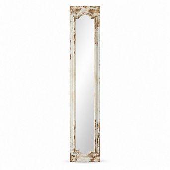 BAOURE Rustic Distressed Full Length Floor Mirror For Bedroom Living Room Entryway