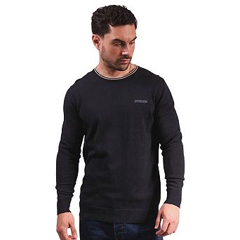 Lambretta Mens Tipped Knitted Jumper