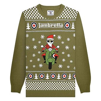 Lambretta Mens AW25 Scooter Christmas Jumper